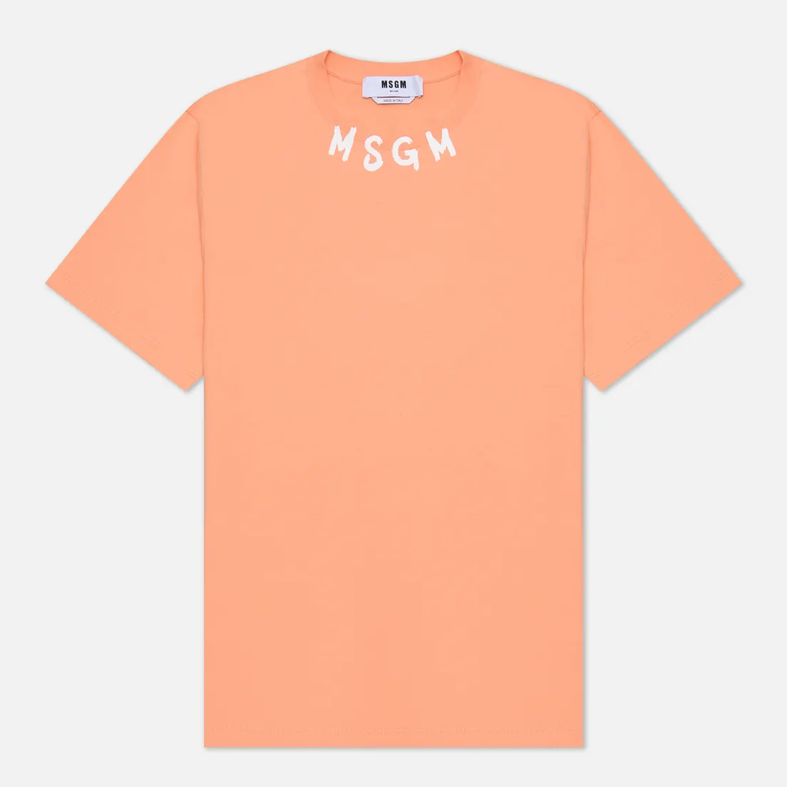 MSGM Мужская футболка Script Logo Neck