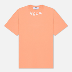 MSGM Мужская футболка Script Logo Neck