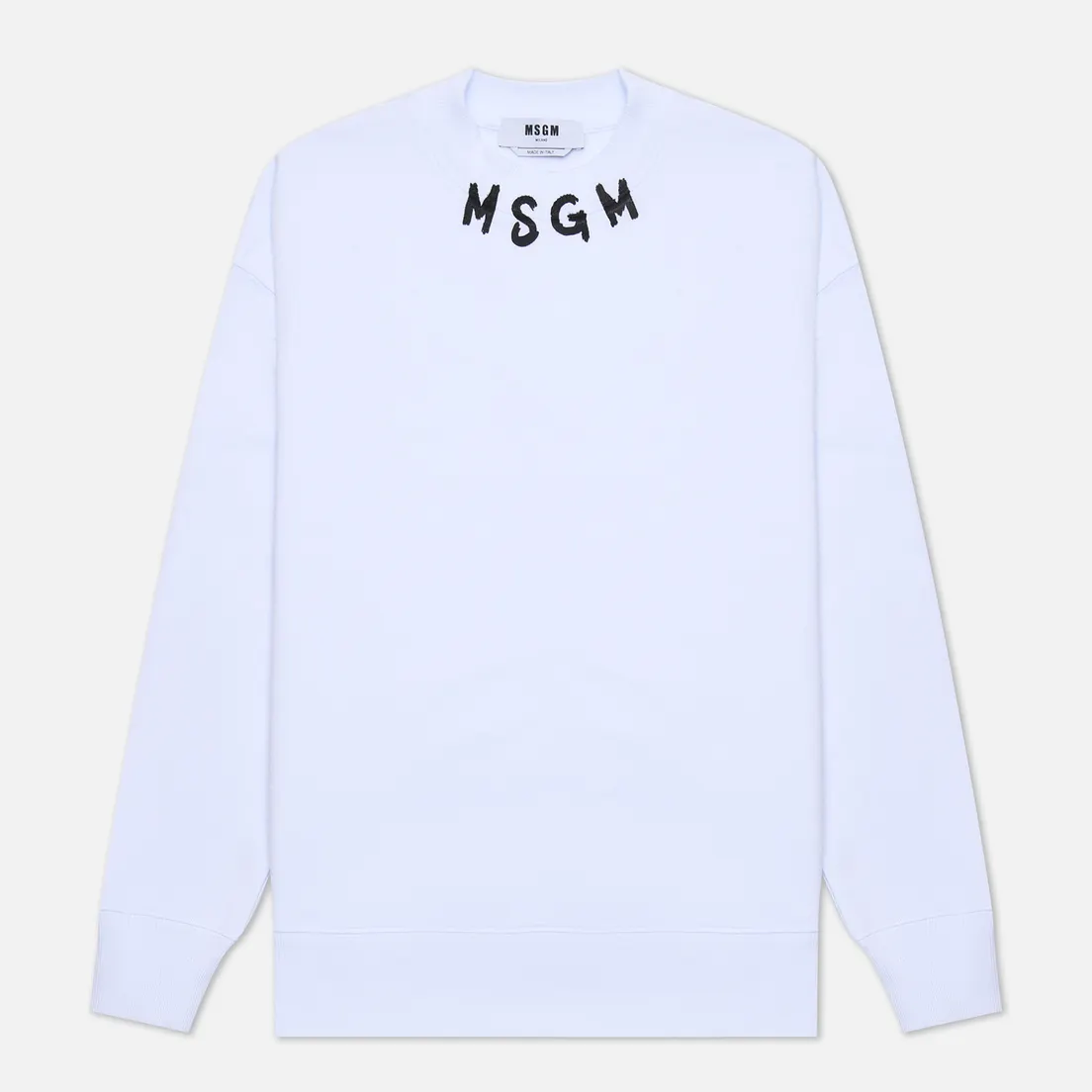 MSGM Мужская толстовка Script Logo Neck