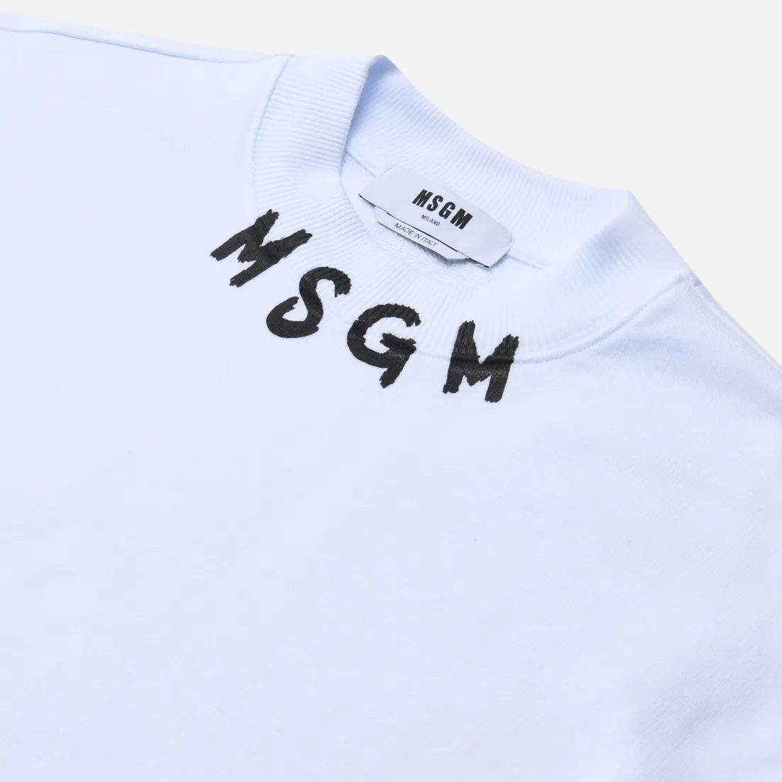 MSGM Мужская толстовка Script Logo Neck