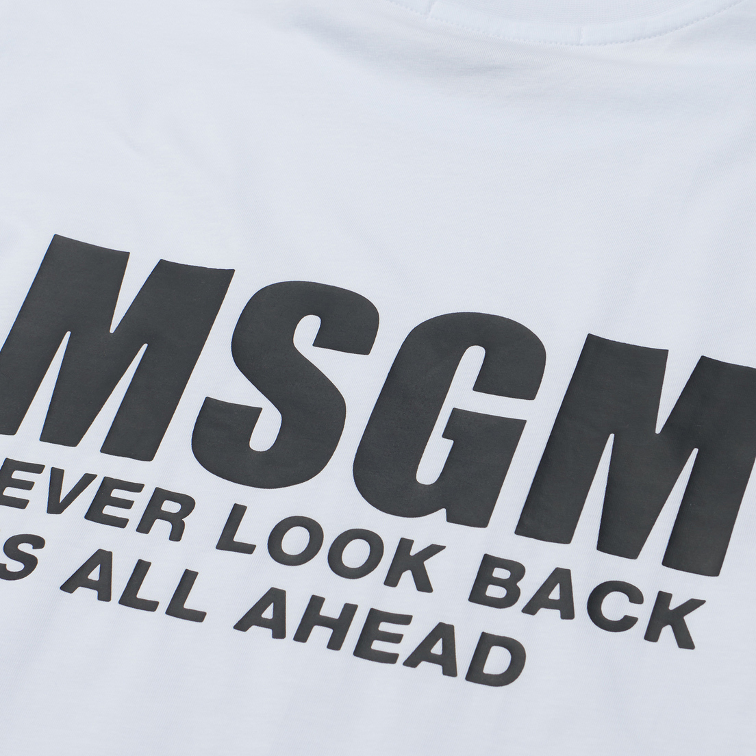 MSGM Мужская футболка Never Look Back Print