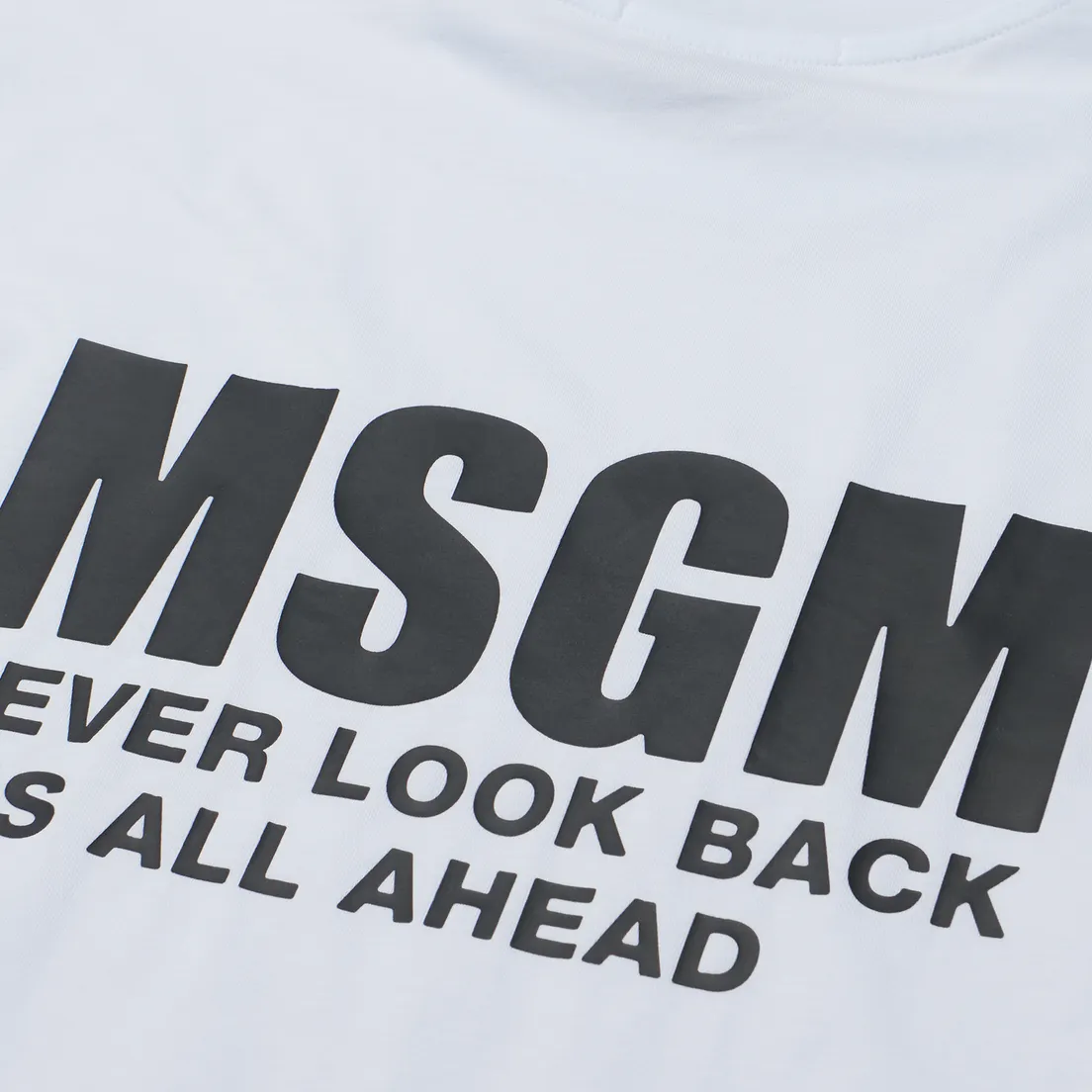 MSGM Мужская футболка Never Look Back Print