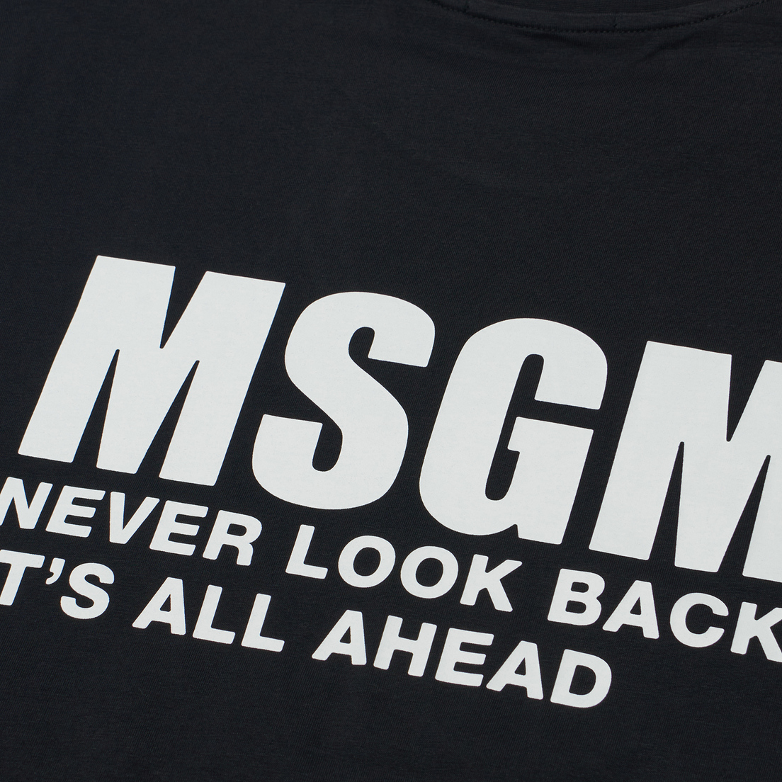 MSGM Мужская футболка Never Look Back Print