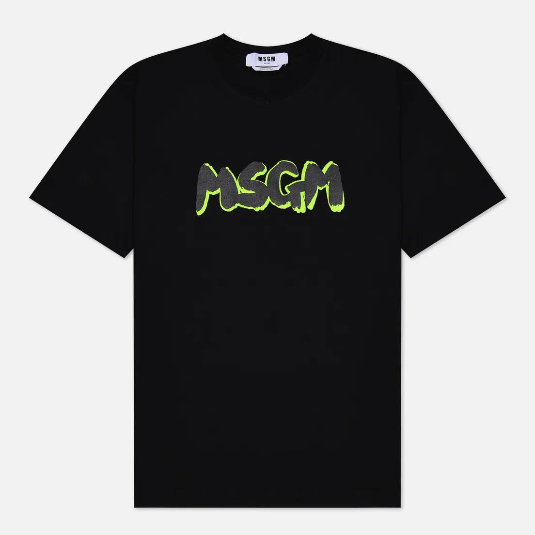 MSGM Мужская футболка Logo Fluorescent Shade