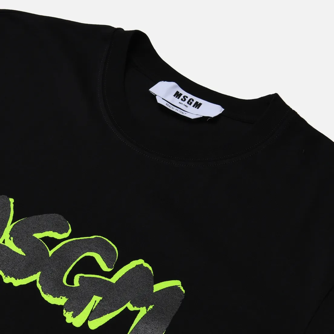 MSGM Мужская футболка Logo Fluorescent Shade