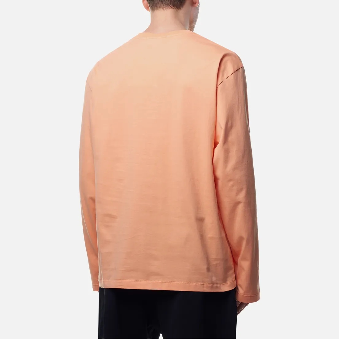 MSGM Мужской лонгслив Classic Micrologo Seasonal