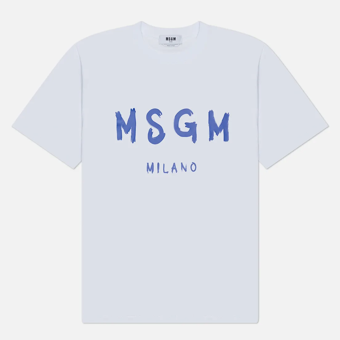 MSGM Мужская футболка Brush Stroke Logo