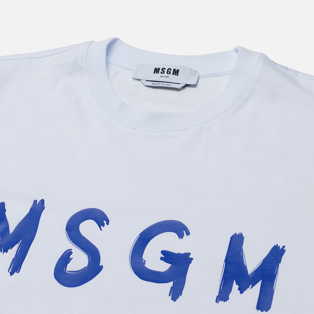 MSGM Мужская футболка Brush Stroke Logo