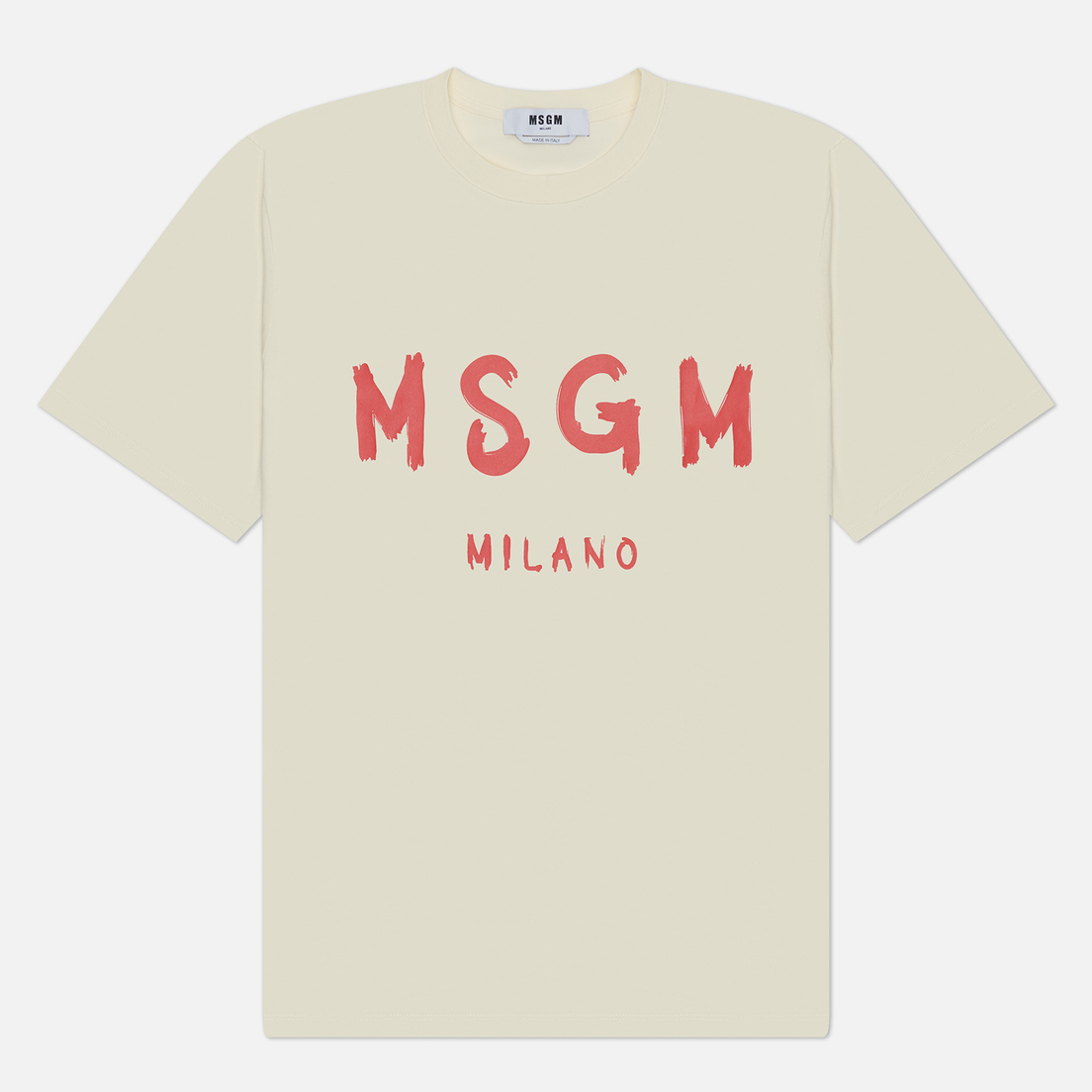 MSGM Мужская футболка Brush Stroke Logo