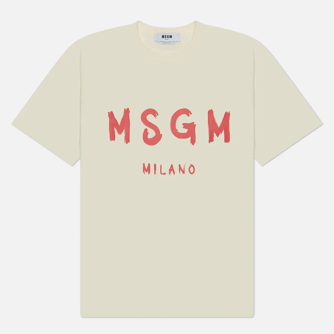MSGM Мужская футболка Brush Stroke Logo