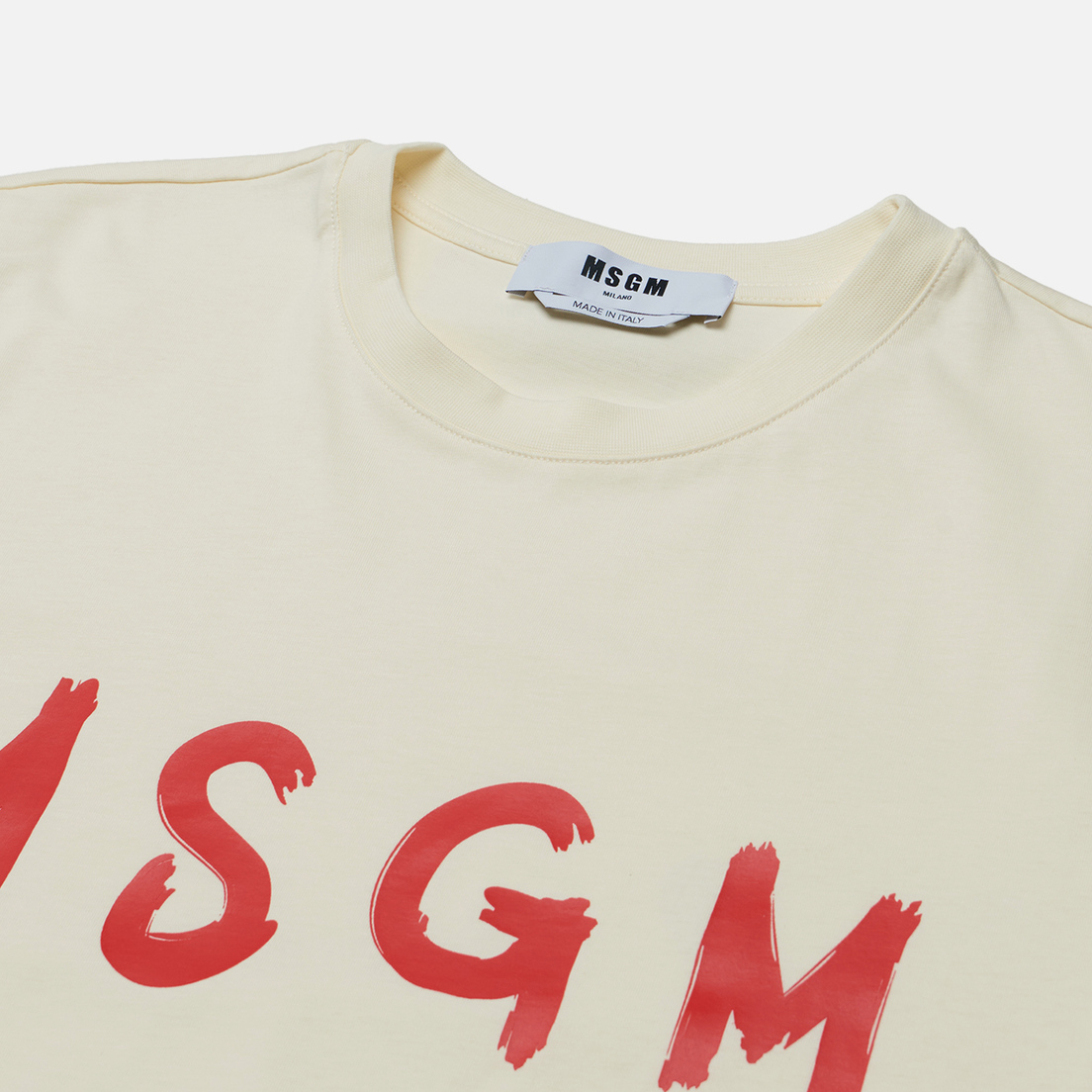 MSGM Мужская футболка Brush Stroke Logo