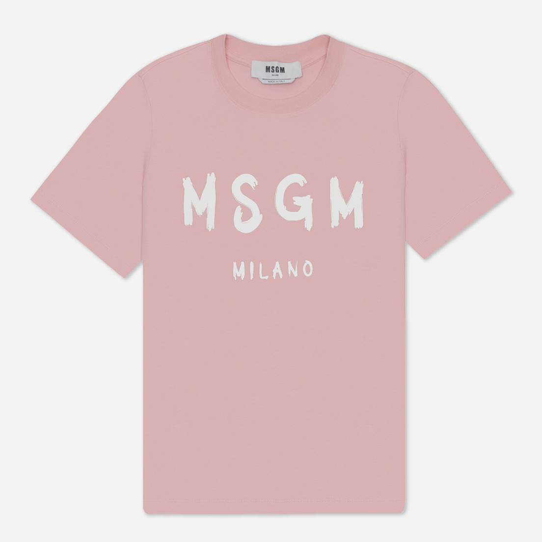 MSGM Мужская футболка Brush Stroke Logo