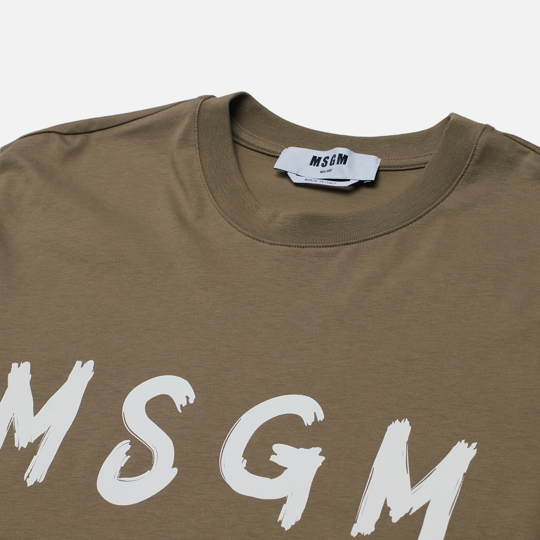 MSGM Мужская футболка Brush Stroke Logo