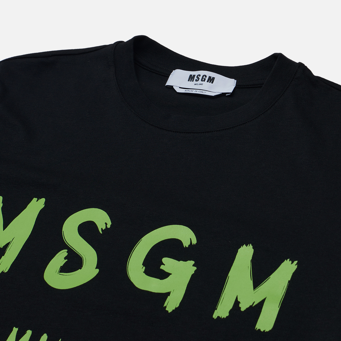 MSGM Мужская футболка Brush Stroke Logo