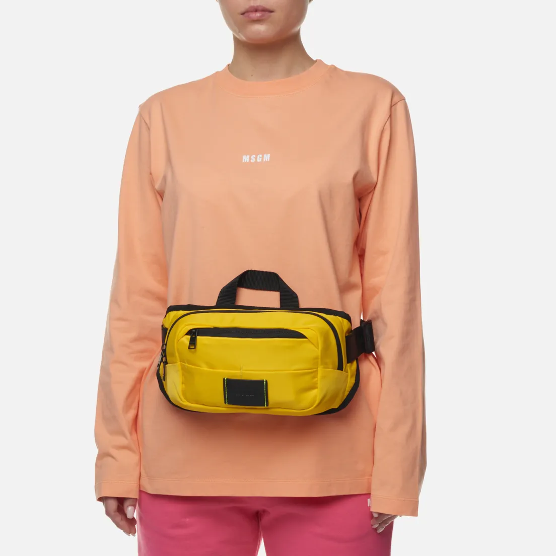 MSGM Сумка на пояс Signature Nylon