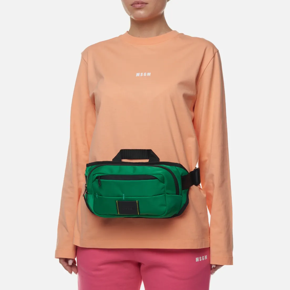 MSGM Сумка на пояс Signature Nylon