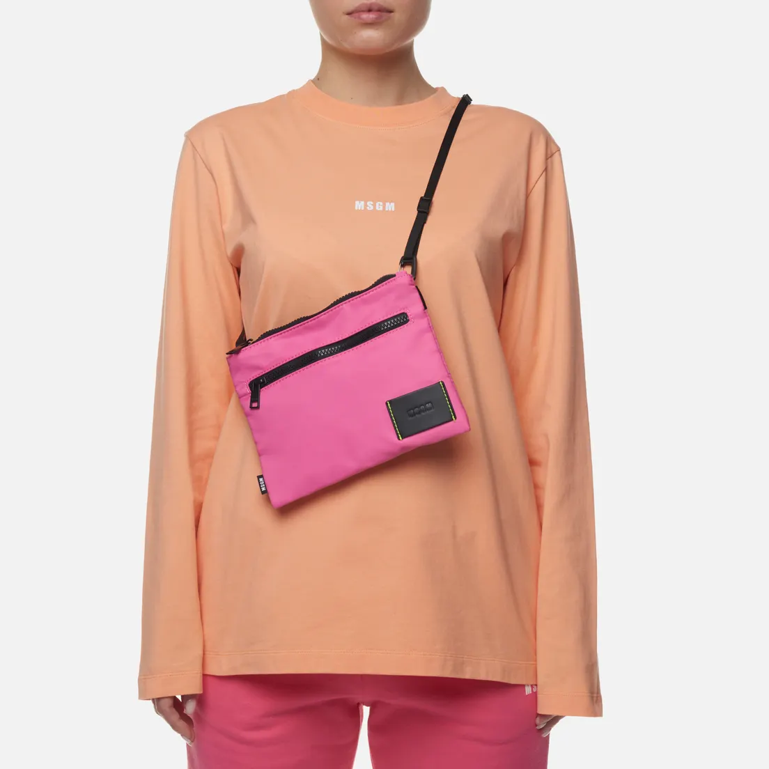 MSGM Сумка Signature Nylon Flat