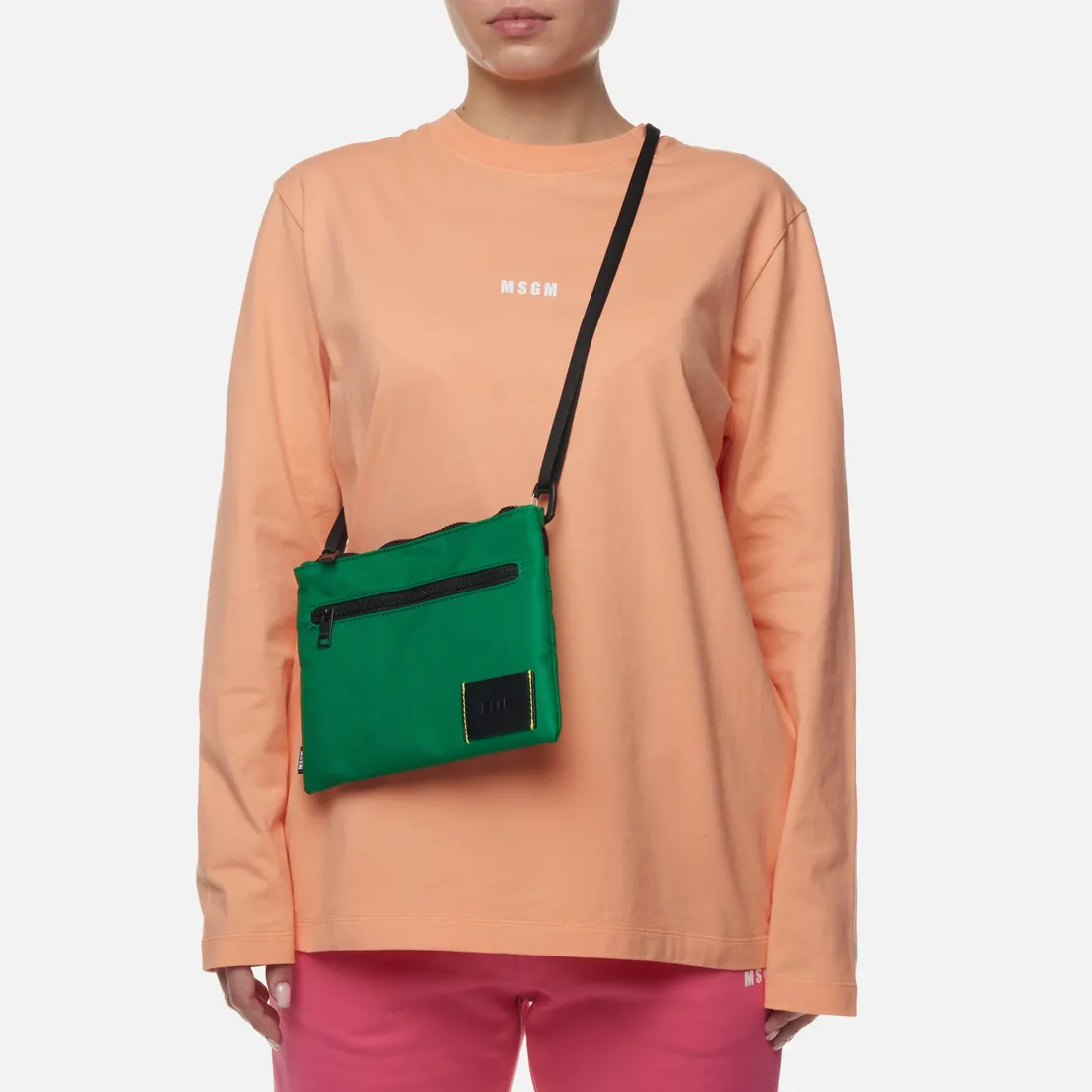 MSGM Сумка Signature Nylon Flat