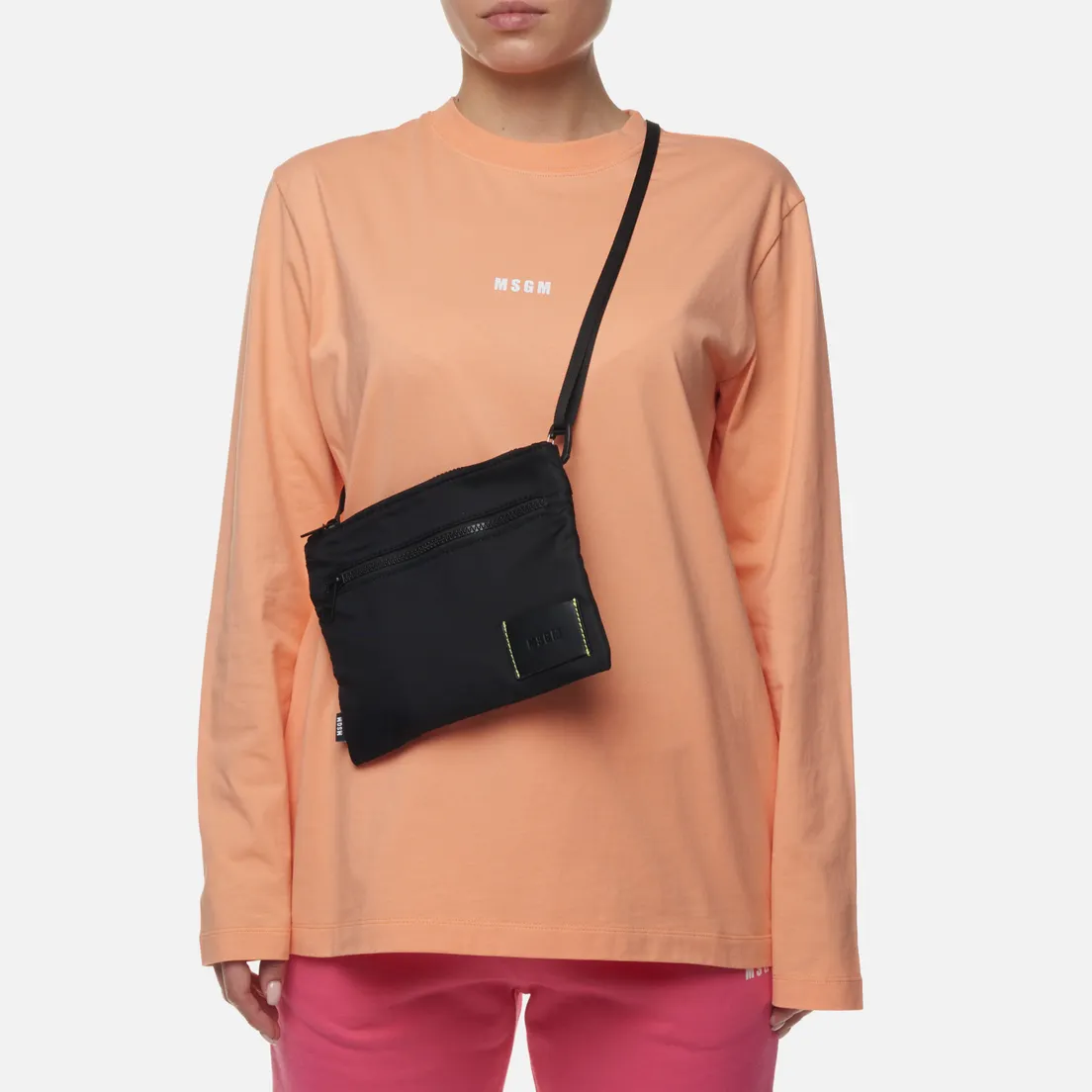 MSGM Сумка Signature Nylon Flat
