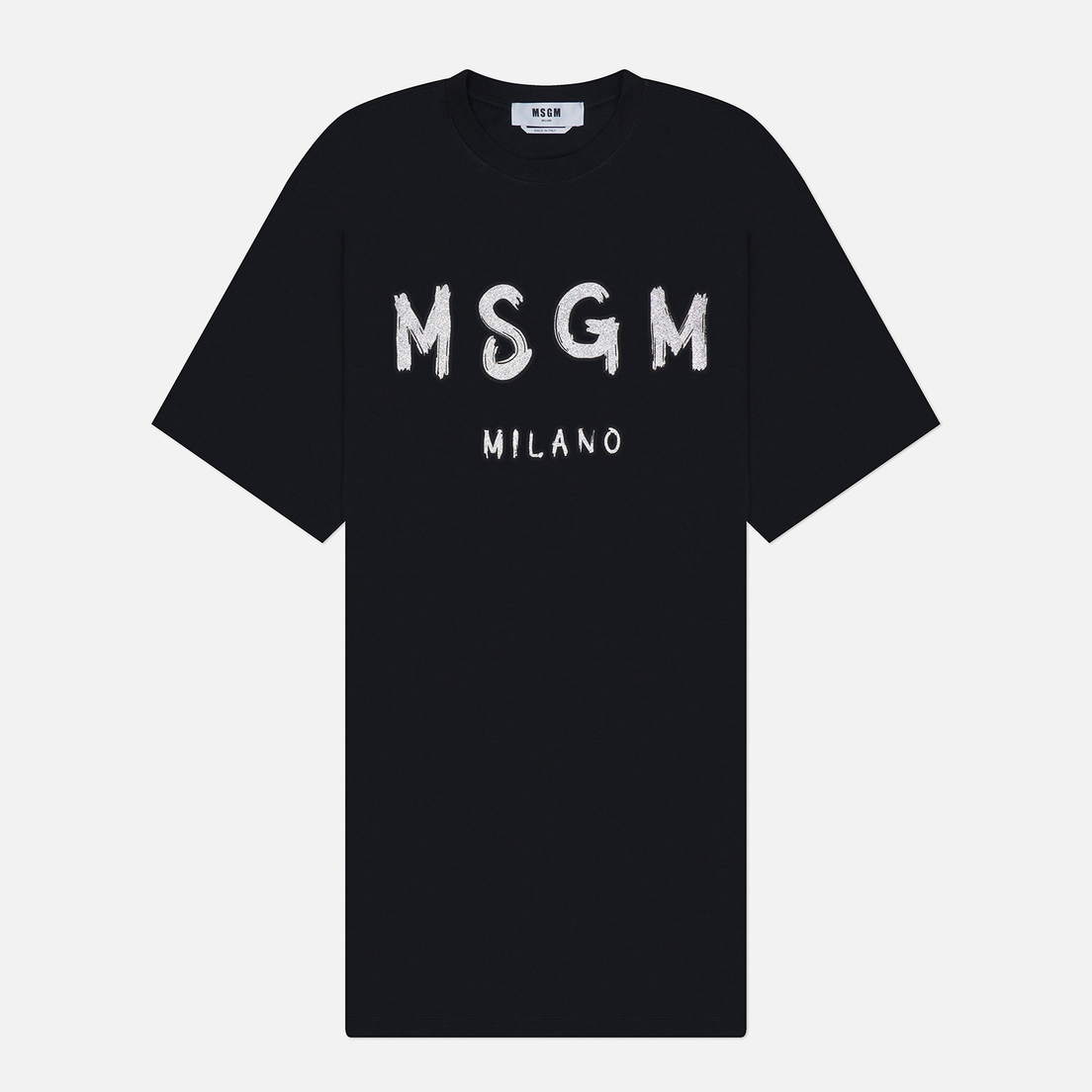 MSGM Женское платье Brush Stroke Glitter Print