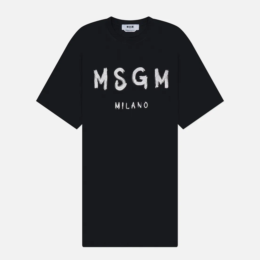 MSGM Женское платье Brush Stroke Glitter Print