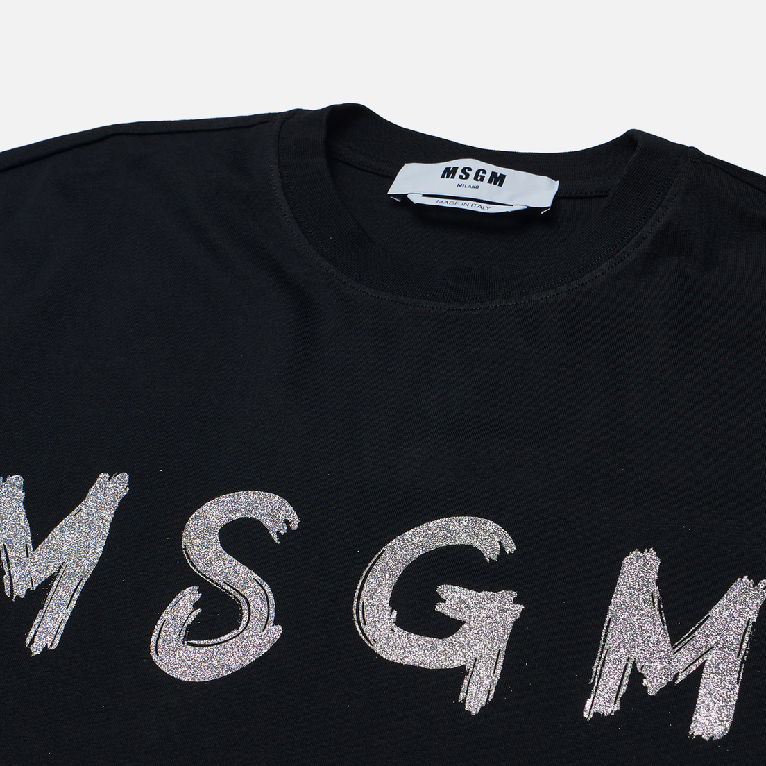 MSGM Женское платье Brush Stroke Glitter Print