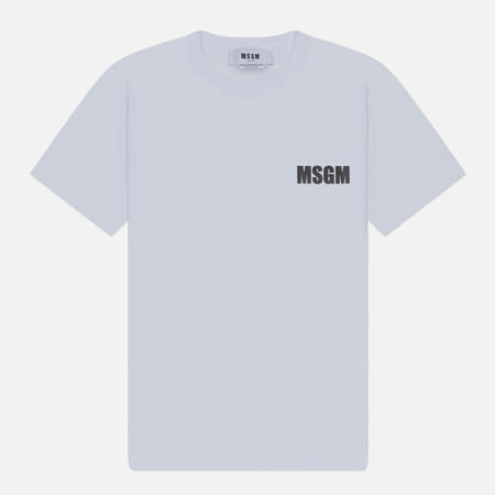 Женская футболка MSGM Never Look Back Logo, цвет белый, размер M