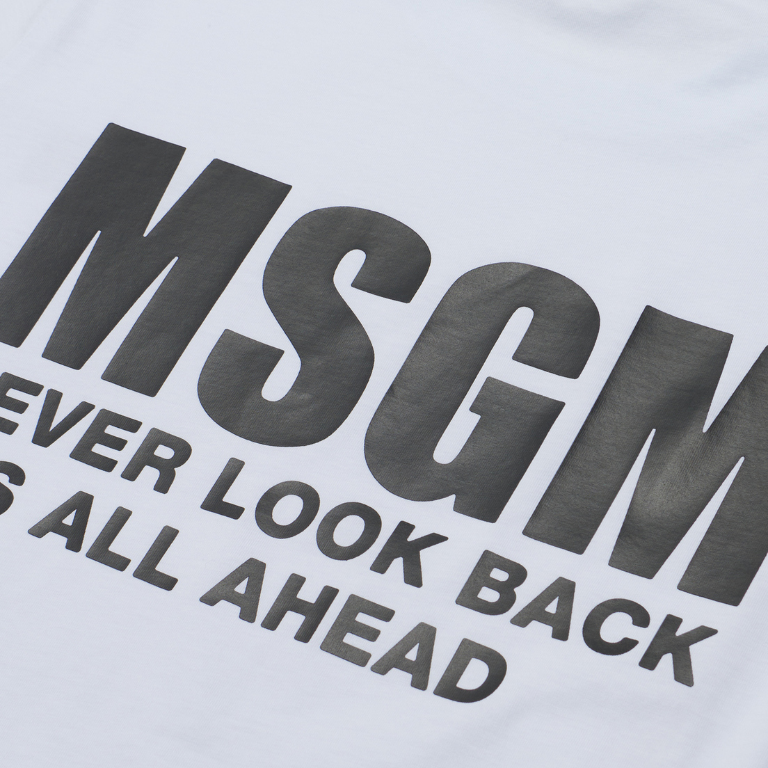 MSGM Женская футболка Never Look Back Logo