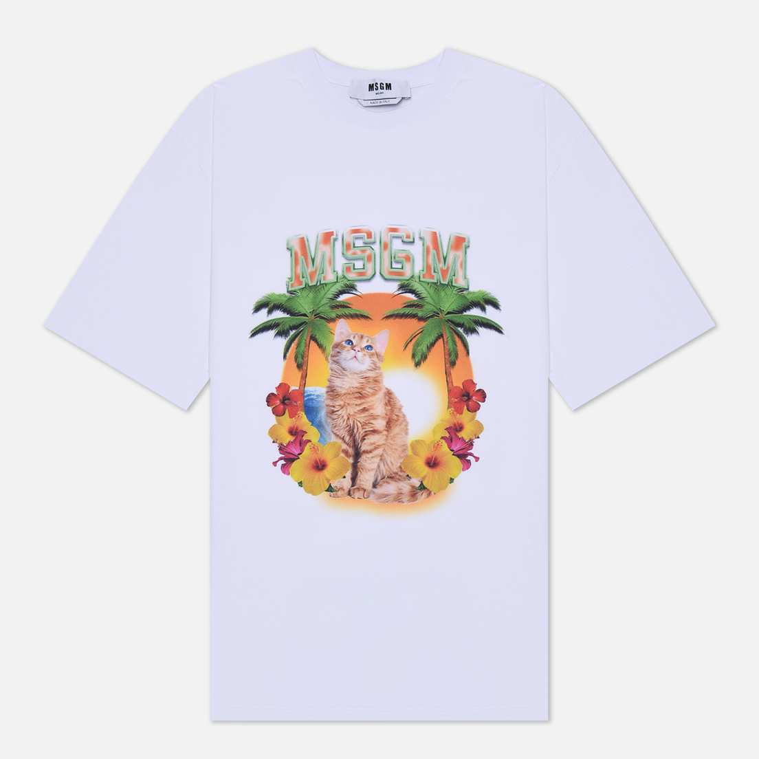 MSGM Женская футболка Beach Cat