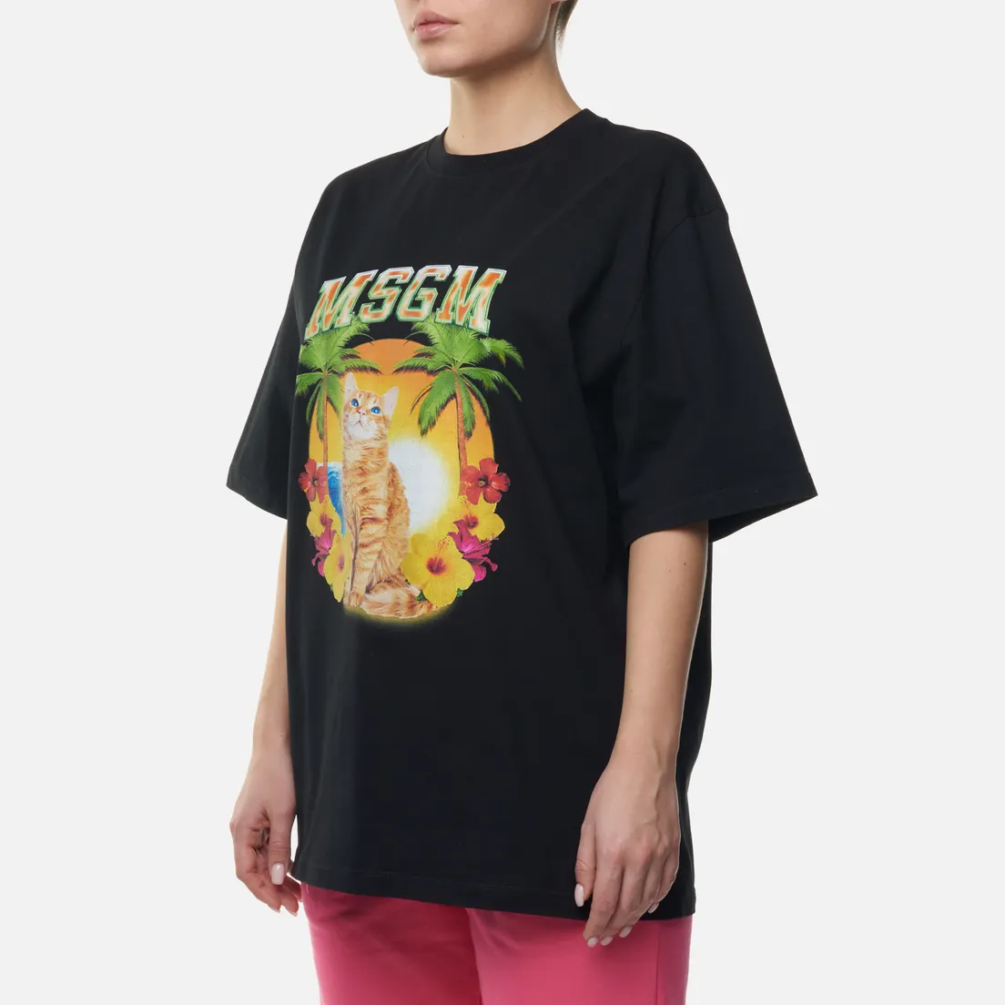 MSGM Женская футболка Beach Cat
