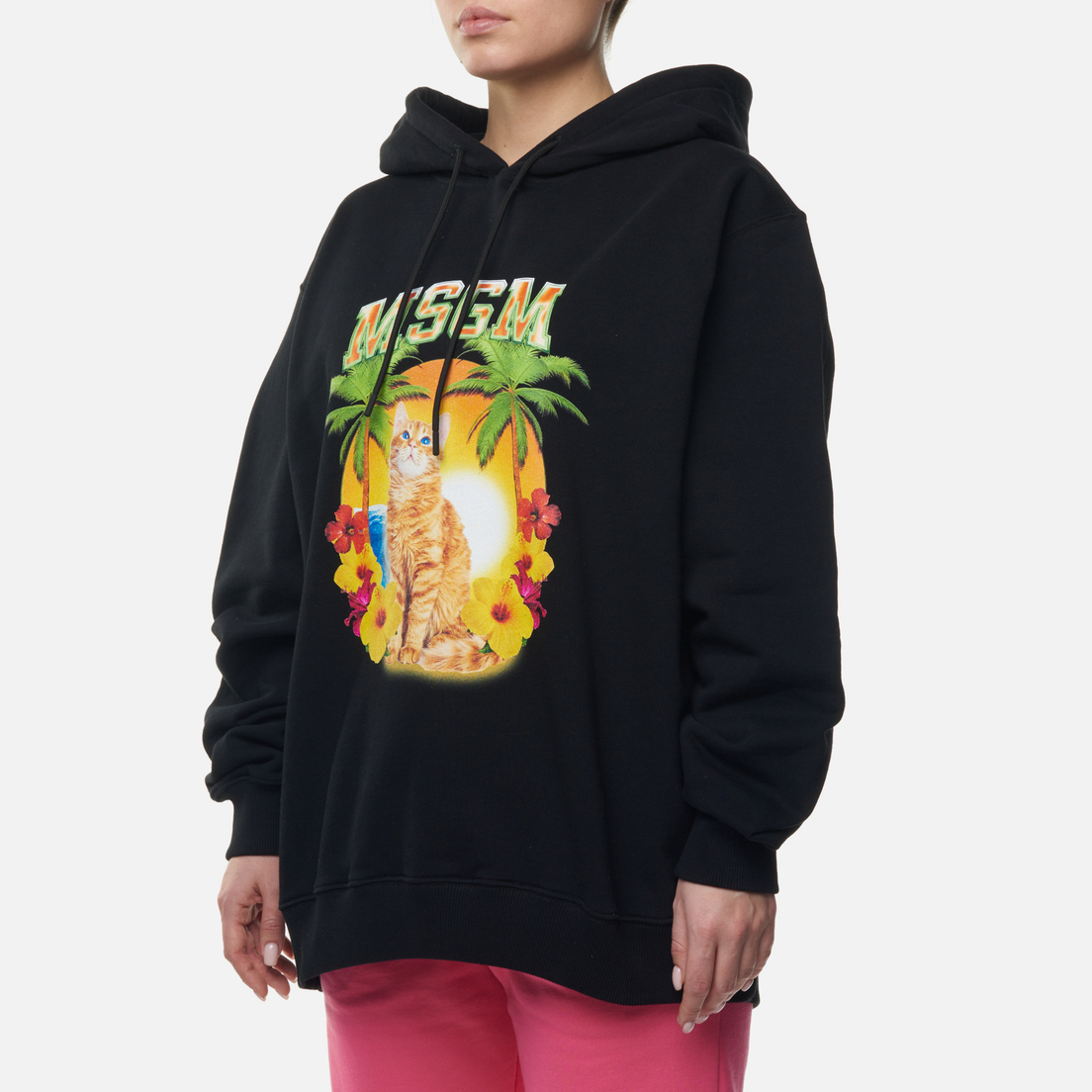 MSGM Женская толстовка Beach Cat Hoodie