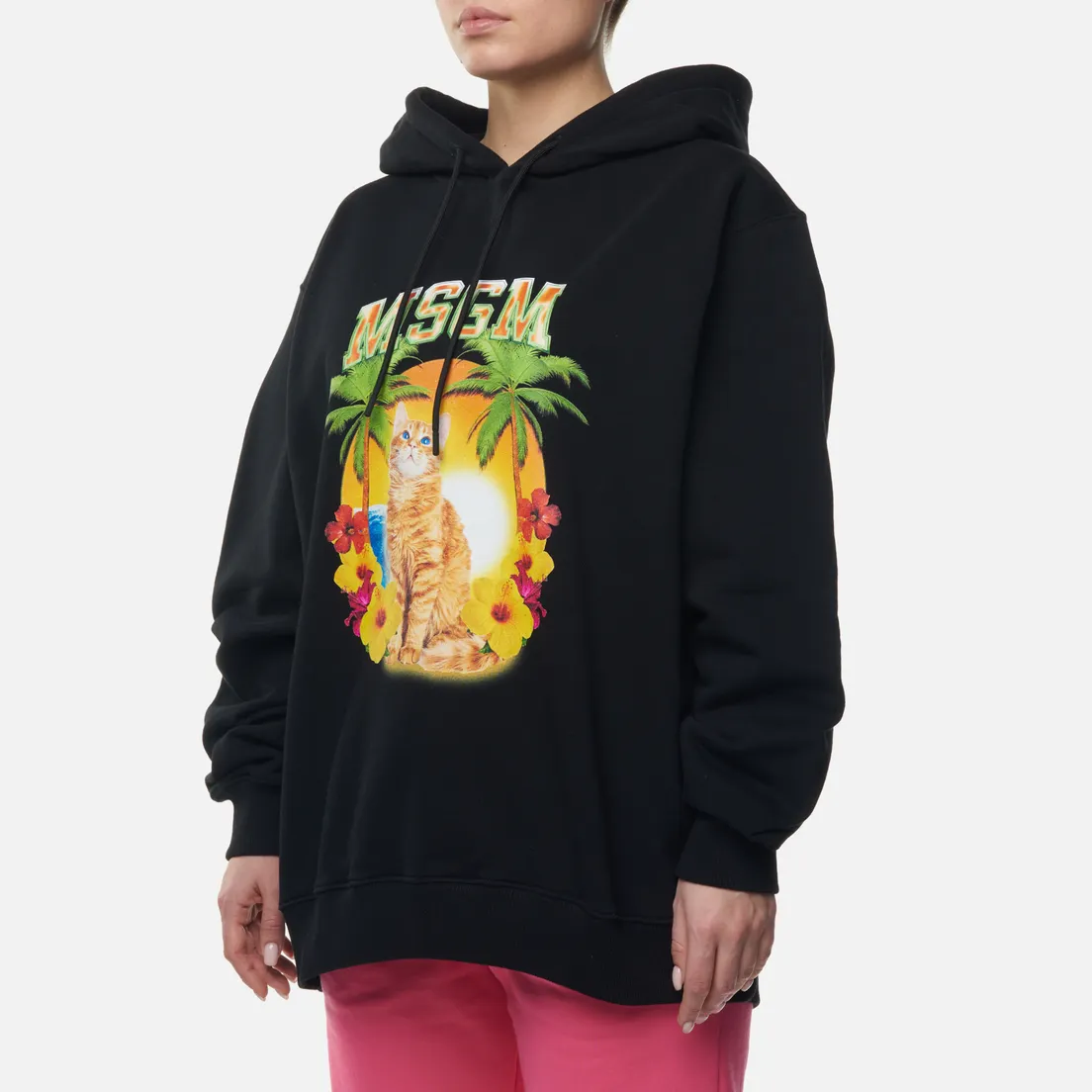 MSGM Женская толстовка Beach Cat Hoodie