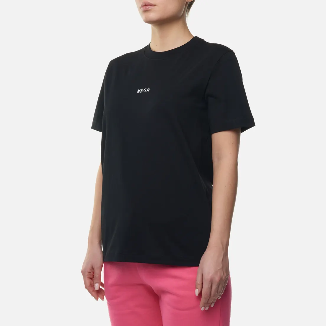 MSGM Женская футболка Script Micrologo
