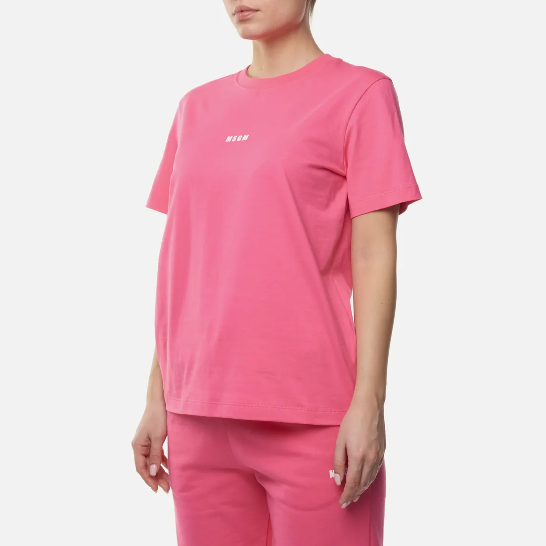 MSGM Женская футболка Classic Micrologo Seasonal