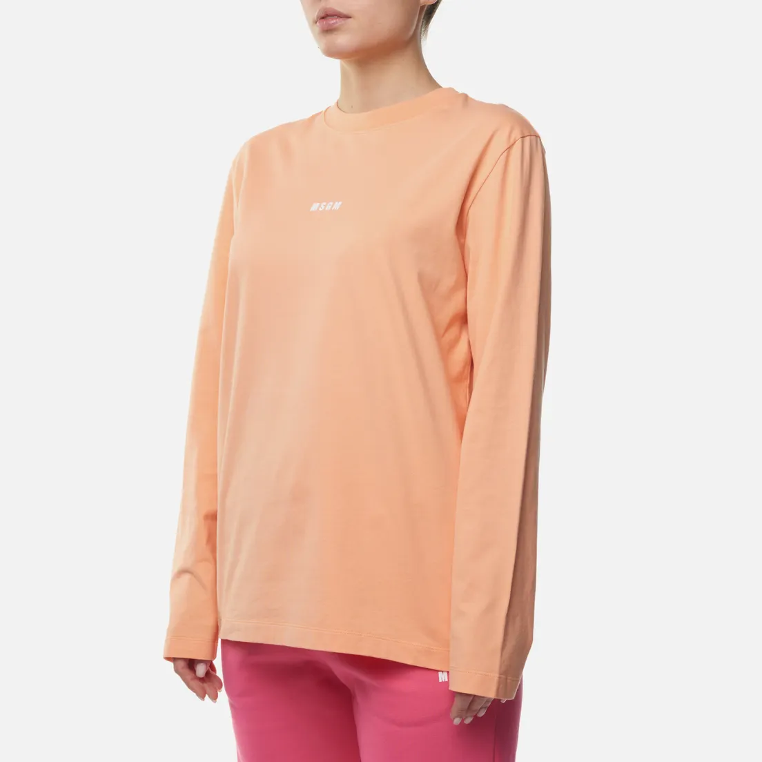 MSGM Женский лонгслив Classic Micrologo Seasonal