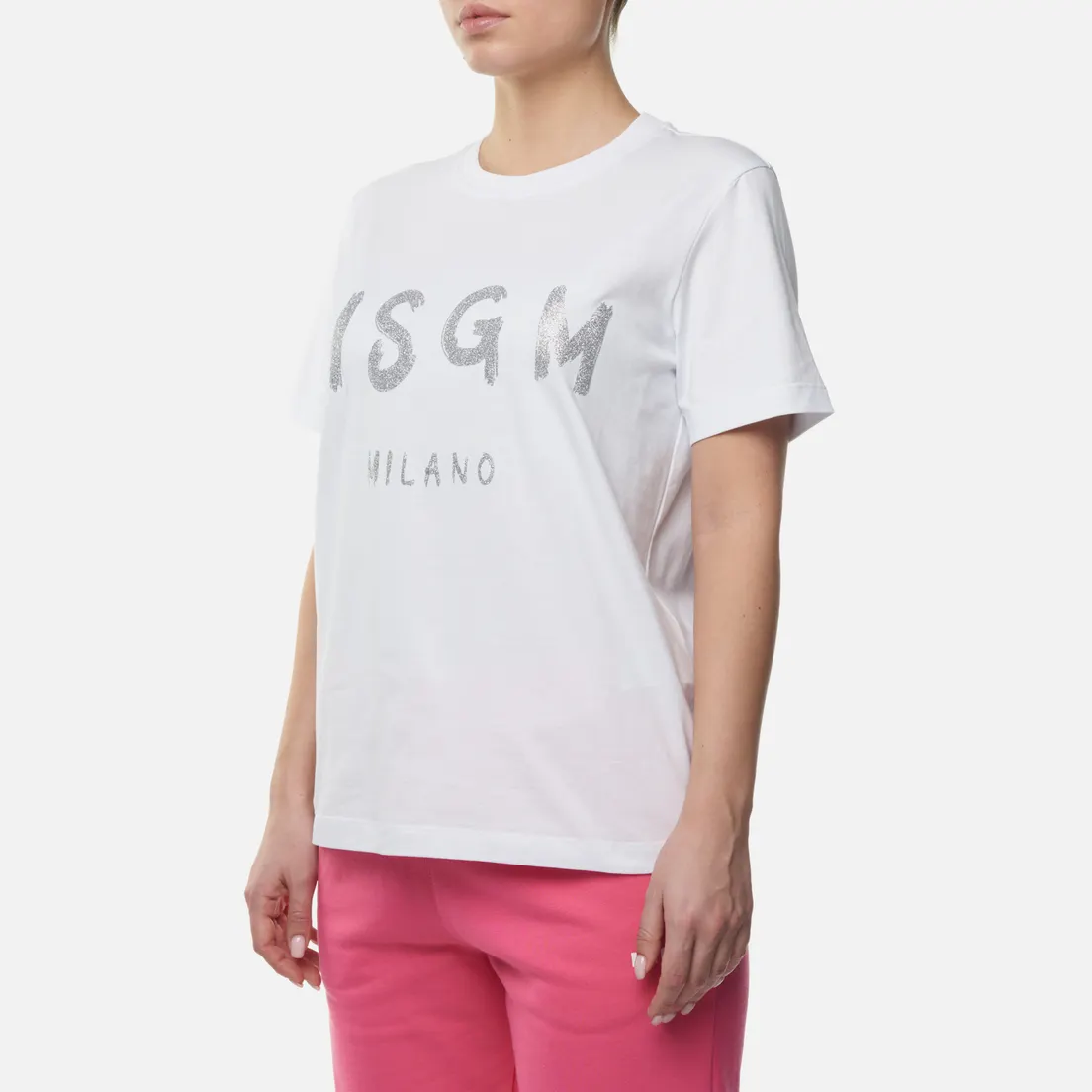 MSGM Женская футболка MSGM Milano Silver