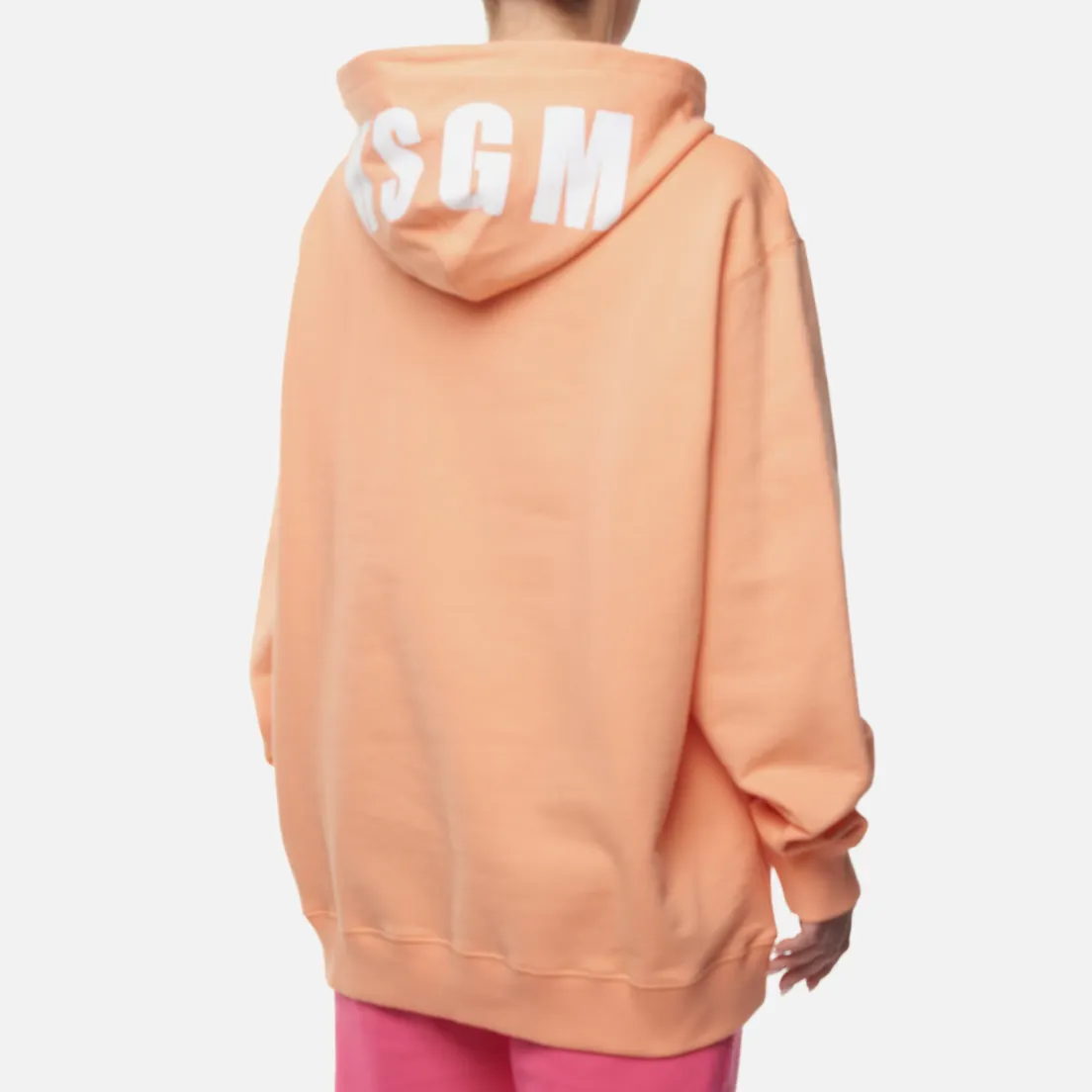 MSGM Женская толстовка Maxilogo Hoodie Oversized