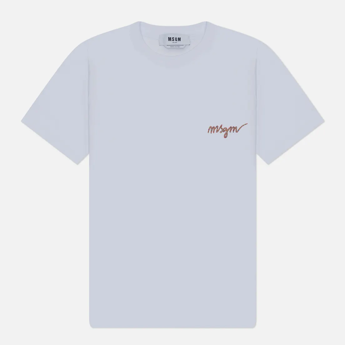 MSGM Женская футболка Multicolor Embroidery Logo