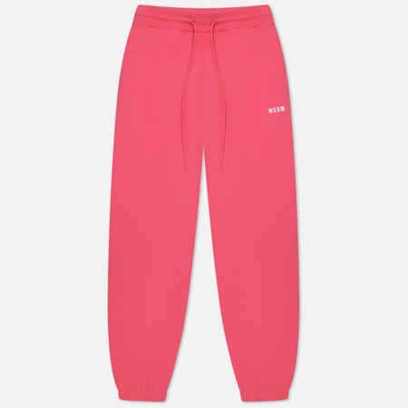 Женские брюки MSGM Micrologo Seasonal, цвет розовый, размер XS