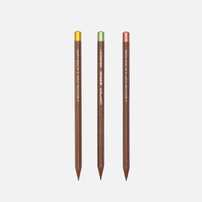 Набор карандашей Caran d'Ache, цвет коричневый, размер UNI 348.100 x Nespresso Swiss Wood - фото 1