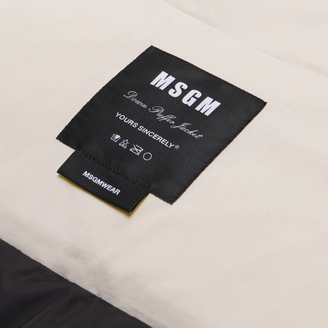 MSGM Мужской пуховик Micro Ripstop Nylon Down