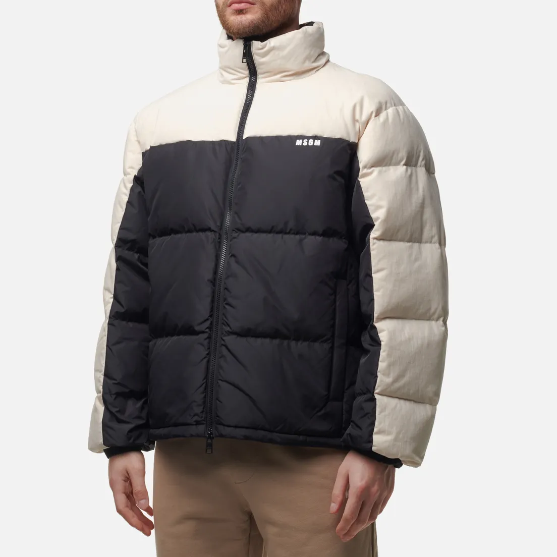 MSGM Мужской пуховик Micro Ripstop Nylon Down