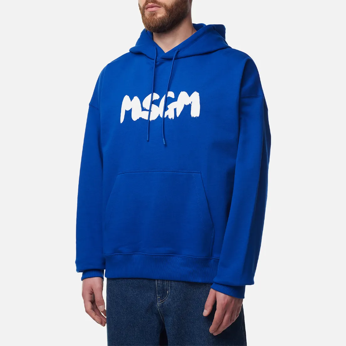 MSGM Мужская толстовка New Brush Stroke Logo Hoodie