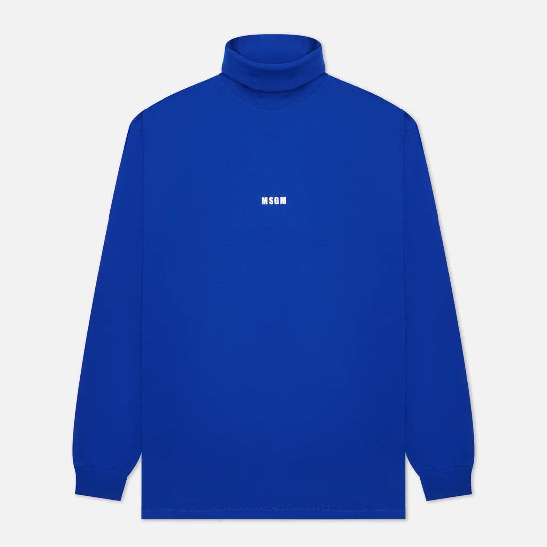 MSGM Мужской лонгслив Micrologo Print Half Neck