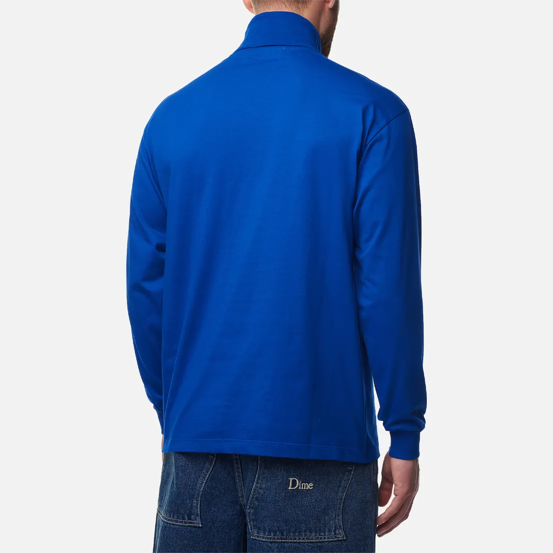 MSGM Мужской лонгслив Micrologo Print Half Neck