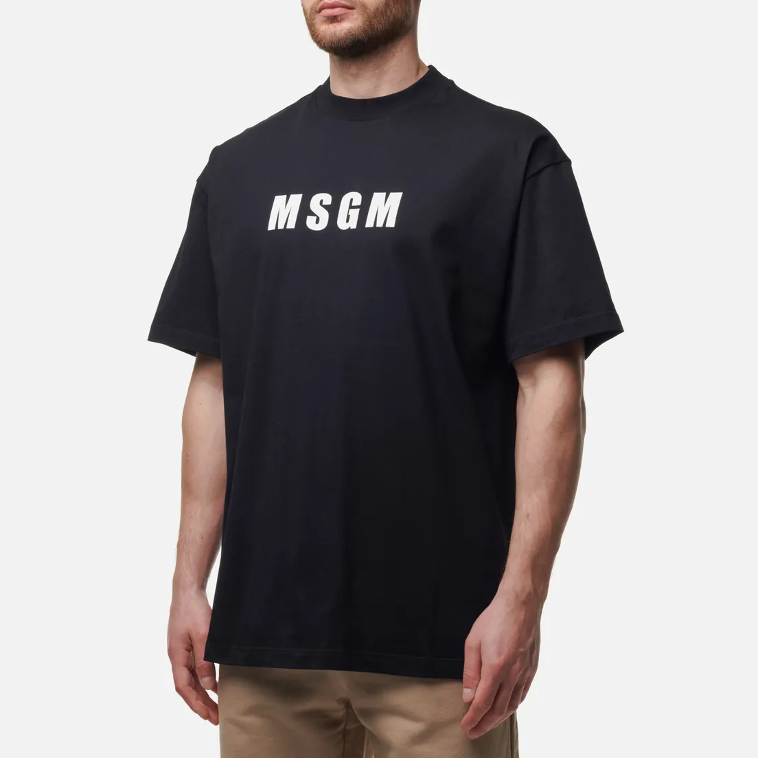 MSGM Мужская футболка Macrologo Print