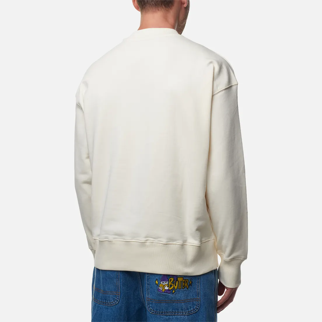 MSGM Мужская толстовка Collar Brush Stroke Logo