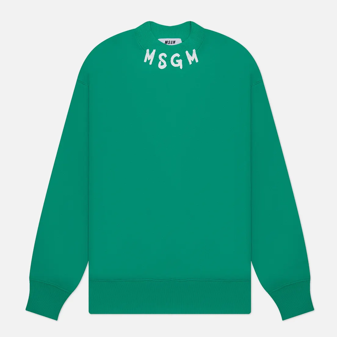 MSGM Мужская толстовка Collar Brush Stroke Logo