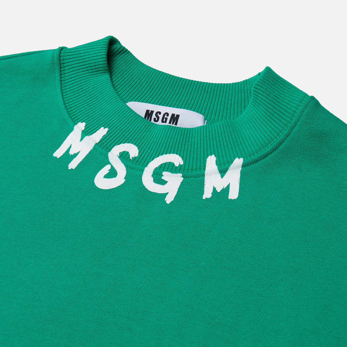 MSGM Мужская толстовка Collar Brush Stroke Logo