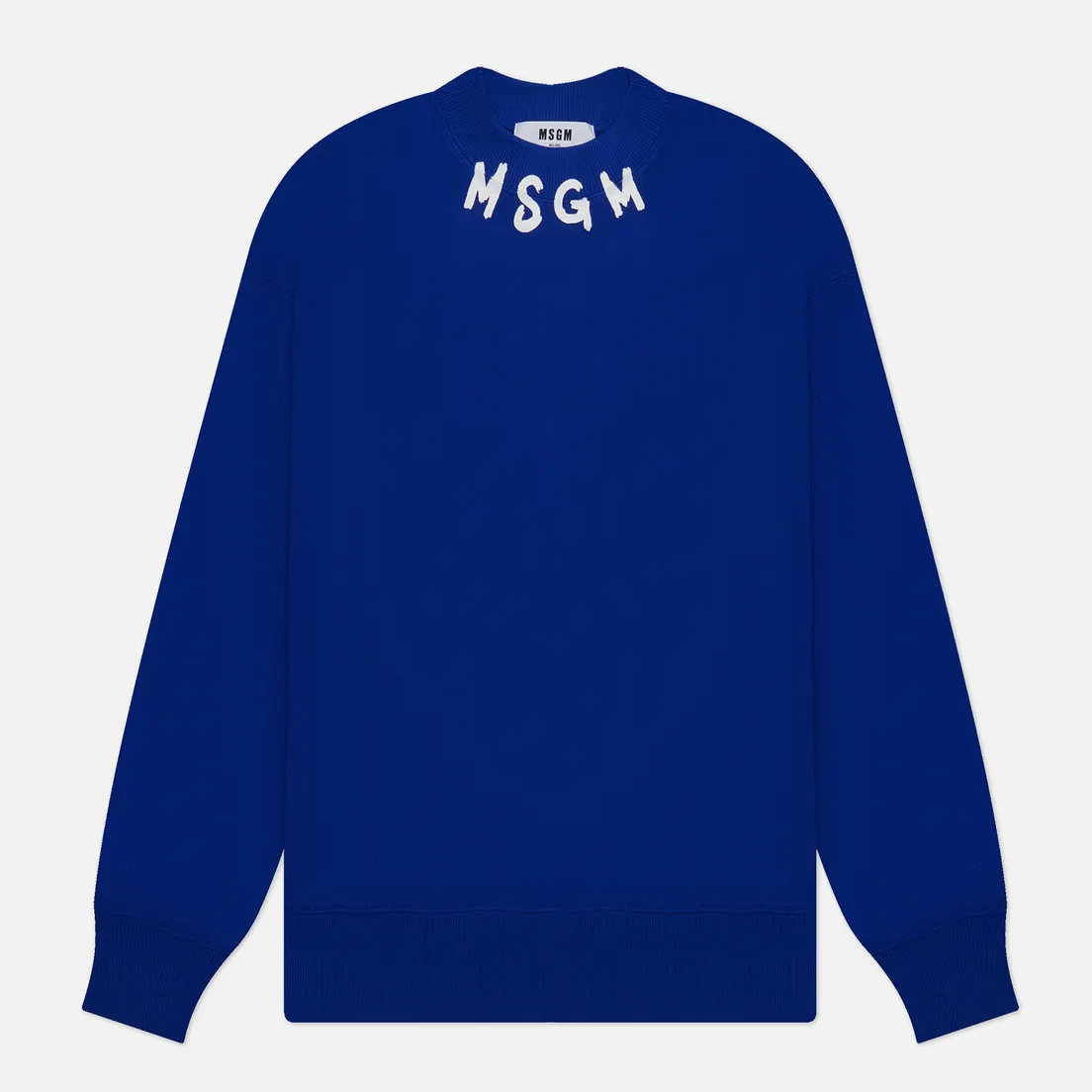 MSGM Мужская толстовка Collar Brush Stroke Logo